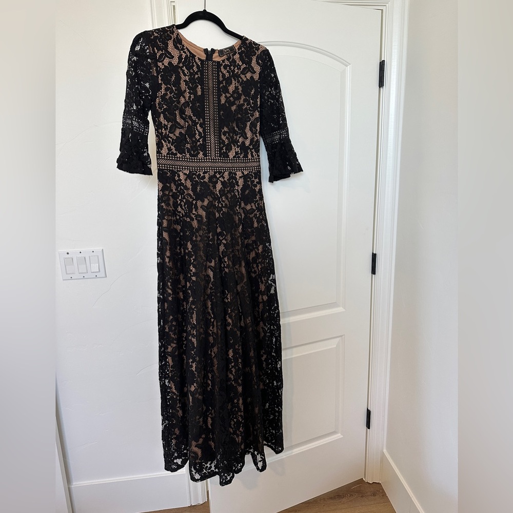 Missmay black lace formal dress